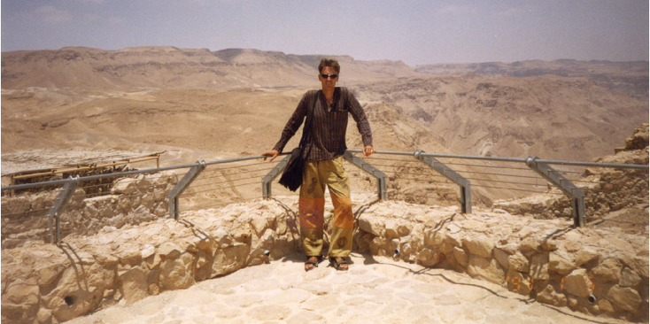 Masada-berg-heuveltop-plateau-Romeinen-Joden-ruïnes-Israël-bolwerk