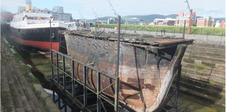 Belfast-Titanic-droogdok-SS-Nomadic-haven-kranen-Noord-Ierland