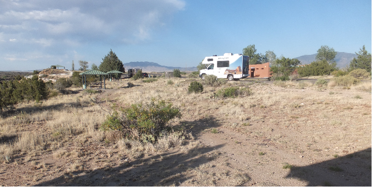 Valley-of-Fires-State-Park-Carrizozo-camping-camper-Verenigde-Staten