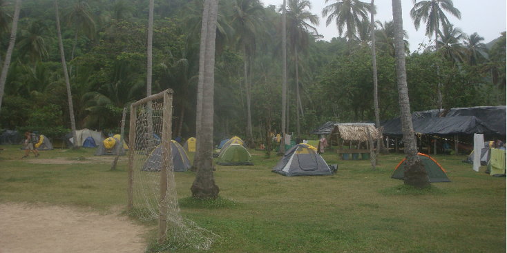 Tayrona-Nationaal-Park-Coast-Taganga-Santa-Marta-El-Paraiso-Camping-Tent