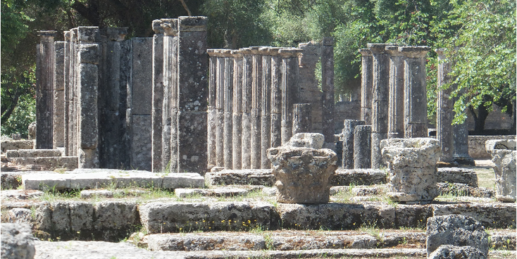 Olympia-Peleponnese-Grieks-Griekenland-tempel-Olympische-Spelen-archeologie-oudheid-antiek