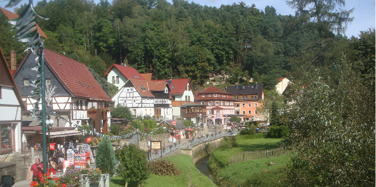 Rathen-Kurort-Saksen-Zwitserland-nationale-park-Duitsland
