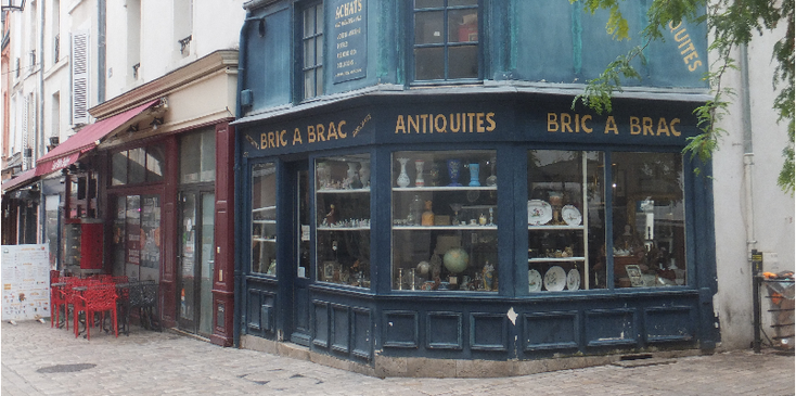 Orleans-antiekwinkel-Frankrijk