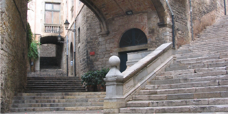 Girona-trappen-poorten-Spanje
