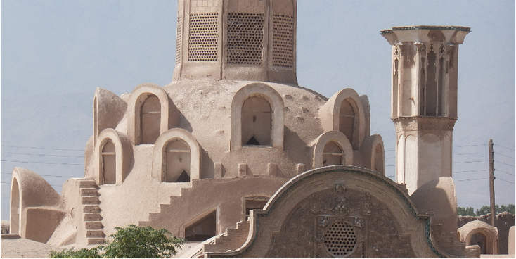 Kashan- windvanger-windtoren-badgir-daken-Iran