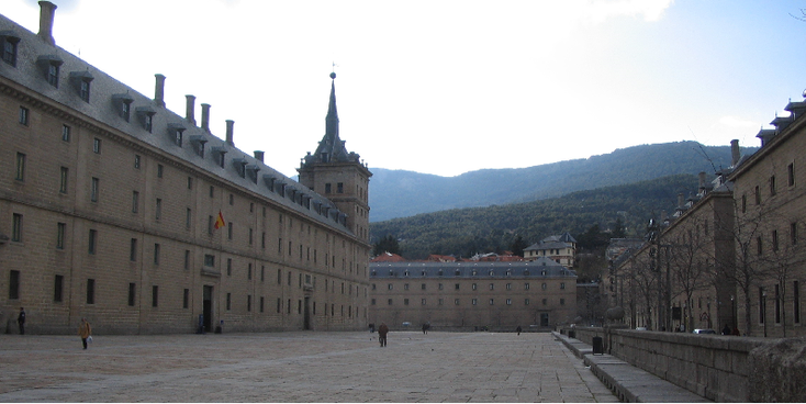 San-Lorenzo-de-Escorial-plein-Spanje-Filips-de-tweede-koning-graven-klooster
