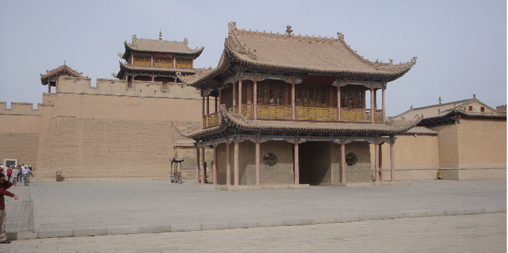 Jiayuguan-Chinese-muur-China-fort-zandsteen
