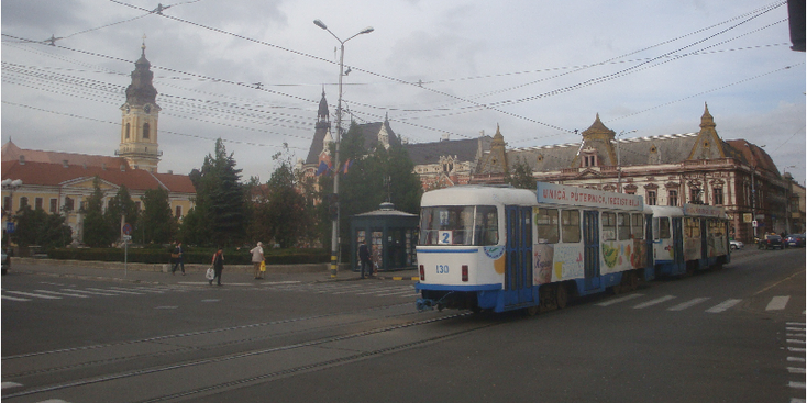 Oradea-tram-Roemenië