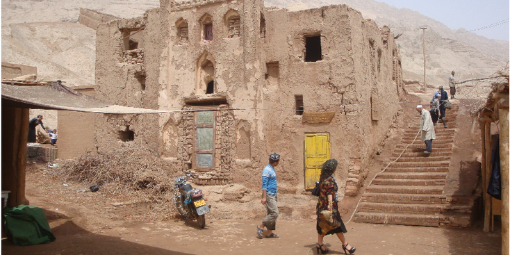 Tuyoq-Turpan-Tour-Mudbrick-Village-China