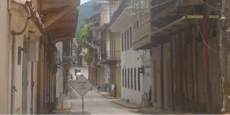 Panama-City-stad-Caso-Viejo-straatleven