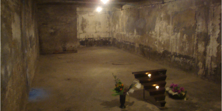 Auswitsch-gaskamer-concentratiekamp-nazi-WW2-Oswiecim-Polen