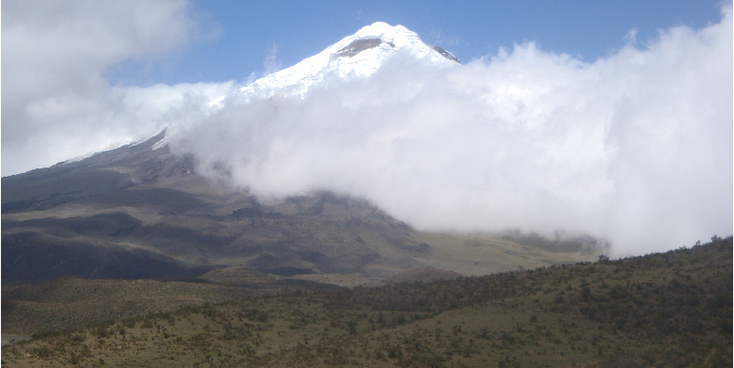 Cotopaxi-nationaal-park-vulkaan-sneeuw-piek-Ecuador