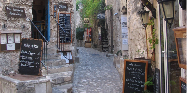 Baux-les-crêperie-steeg-vesting-Frankrijk
