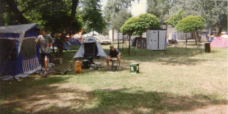 Siofok-camping-Aranypart-tent-Balatonmeer-Hongarije