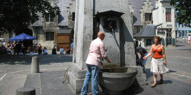 Gent-fontein-koopmanshuizen-België