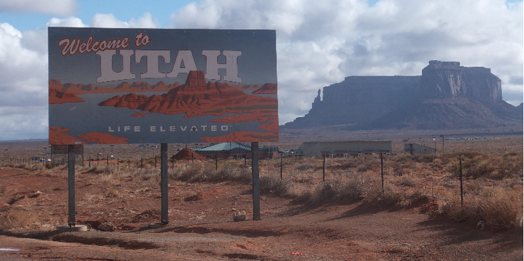 Monument-Valley-Utah-bord-Verenigde-Staten