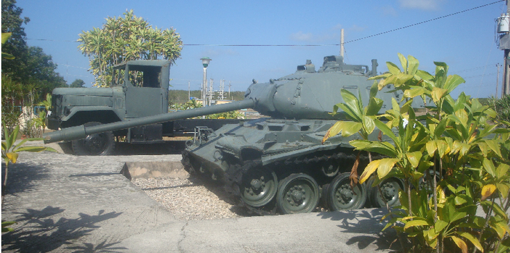 Playa-Giron-Cuba-tank-museum-vrachtwagen-truck-leger
