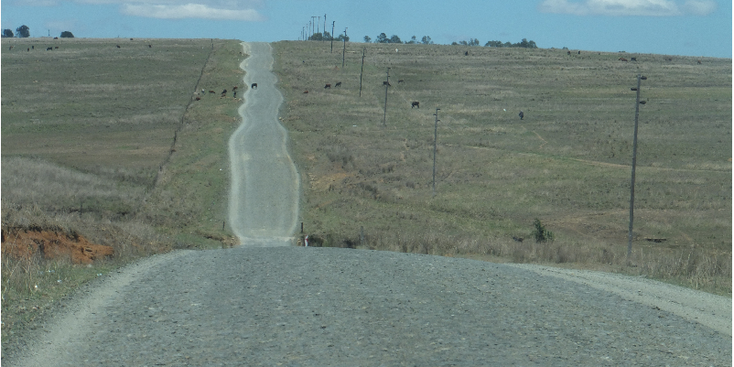 Dundee-weg-Zuid-Afrika