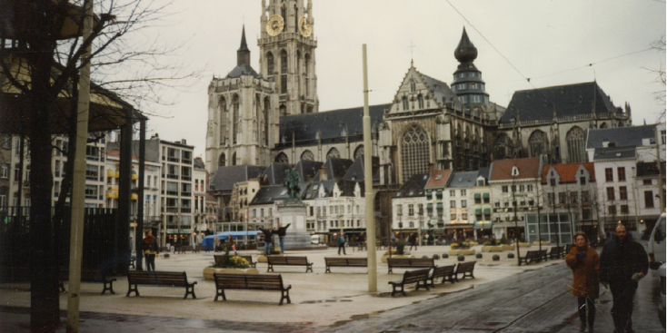 Groenmarkt-plein-Antwerpen-België