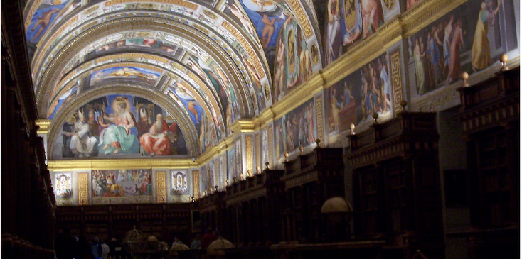 San-Lorenzo-de-Escorial-bibliotheek-Spanje-Filips-de-tweede-koning-klooster