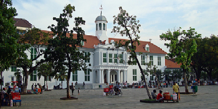 Het stadhuis Batavia in Jakarta