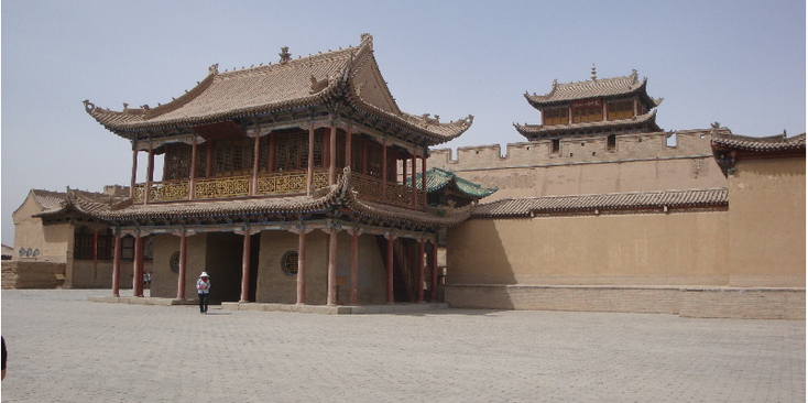 Jiayuguan-China-fort-zandsteen-zijderoute