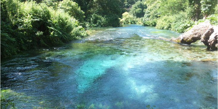 Syri-i-Kaltër-blauwe-oog-Blue-Eye-Spring-bron-helder-Albanië