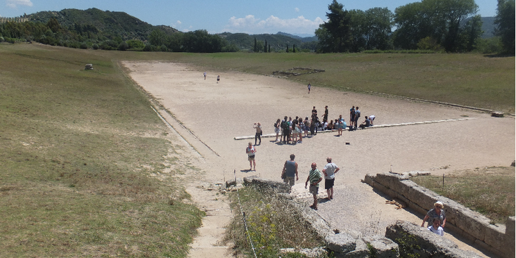 Olympia-Peleponnese-Grieks-Griekenland-tempel-Olympische-Spelen-hippodrome-renbaan