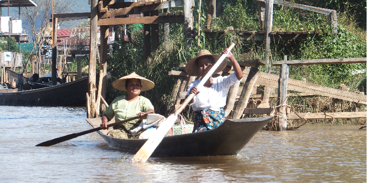 Inle-meer-lake-boot-Myanmar-Birma