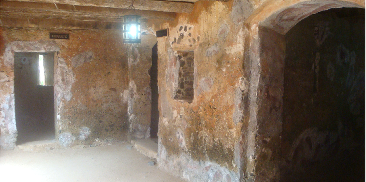 Isle-de-Goree-Dakar-slaven-verblijven-eiland-Senegal