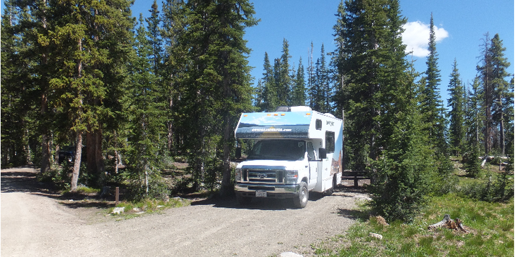 Spruces-campground-Wasatch-Mountains-camping-camper-Utah-Verenigde-Staten