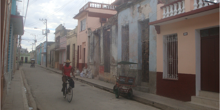 Camaguey-Cuba-fiets-straatleven