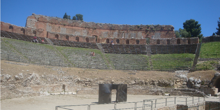 Greco-Theatre-theater-arena-Taormina-Sicilië-Italië