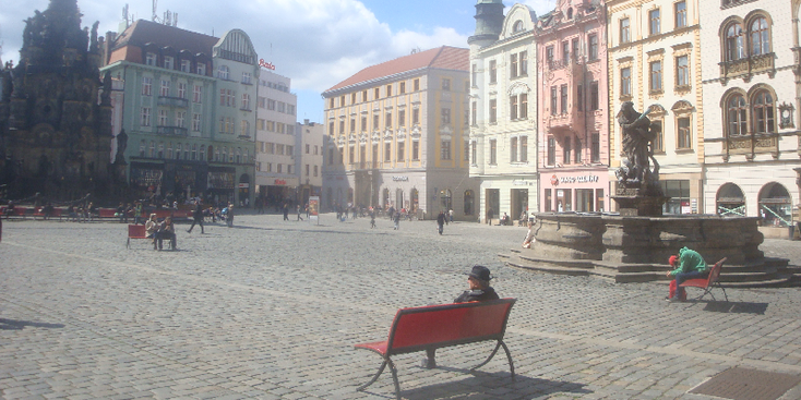 Olomouc-Horní-náměstí-Moravië-plein-Tsjechië