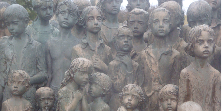 Lidice-kindermonument-martelaarsdorp-park-WW2-nazi-terreur-Tsjechië