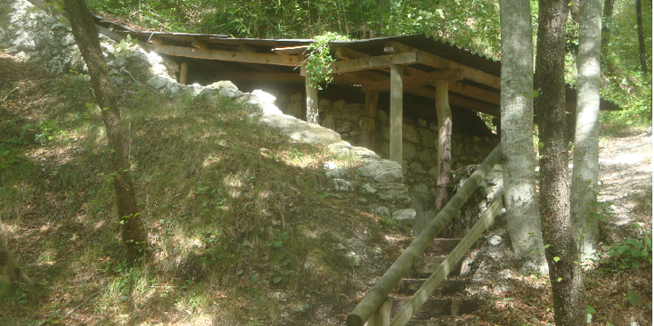 Kobarid-Soca-vallei-bunker-trap-Slovenië