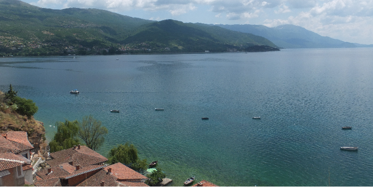 Ohrid-meer-Kaneo-Macedonië