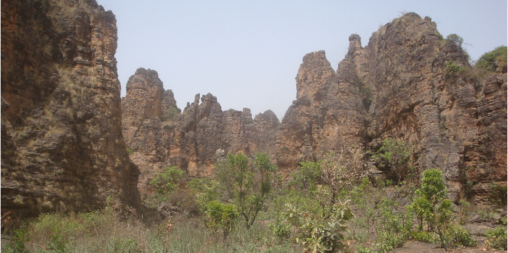 Sindou-piek-Banfora-rotsformatie-Burkina-Faso