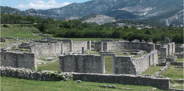 Salona-Solin-amfitheater-Romeinse-ruïnes-archeologie-Kroatië