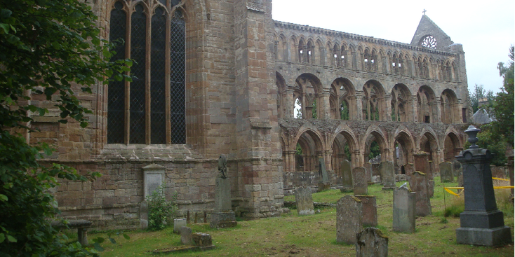 Jedburg-Abbey-klooster-ruïne-Schotland