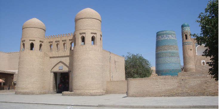 Khiva-poort-stadsmuur-Oezbekistan