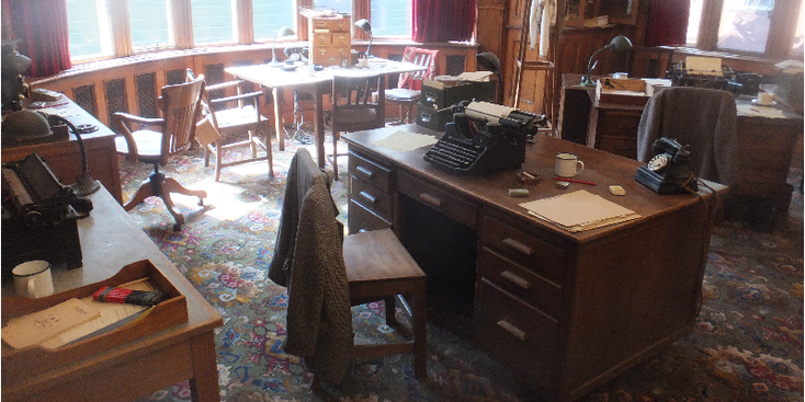 Bletchley-the-Mansion-landhuis-museum-kantoor-typemachine-kraken-Enigma-afluisteren-spion-Engeland
