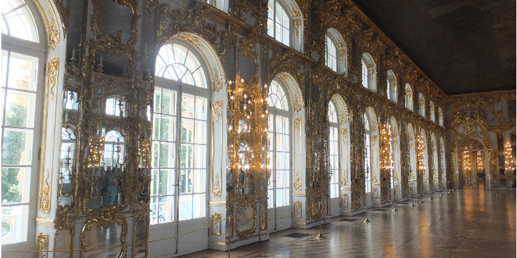Poesjkin-Tsarskoe-Selo-Catherina-de-Grote-zaal-spiegel-Rusland