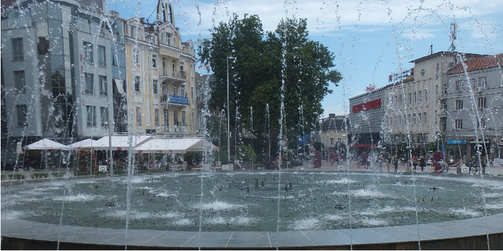Varna-plein-fontein-Bulgarije
