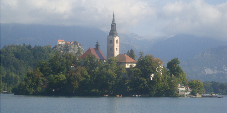 Bled-eiland-meer-Slovenië-kerk