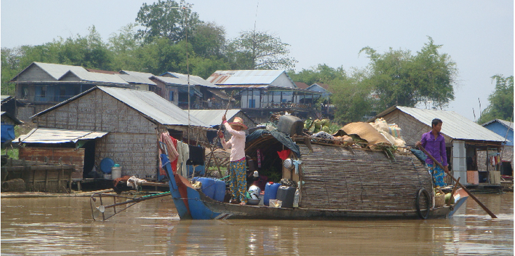 Tonle-Sap-Battambang-boot-wonen-meer-Cambodja