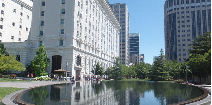 Salt-Lake-City-vijver-hoogbouw-Mormonen-Utah-Verenigde-Staten