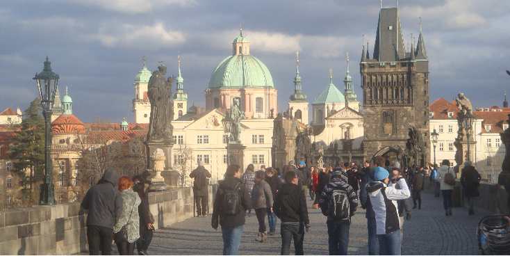 Praag-Tsjechië-Karels-Karluv-Most-brug-bruggen-rivier