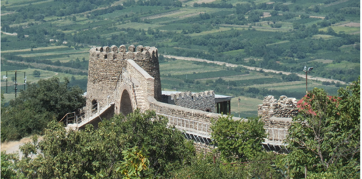 Sighnaghi-Kakheti-Georgië-stadsmuren-wachttorens