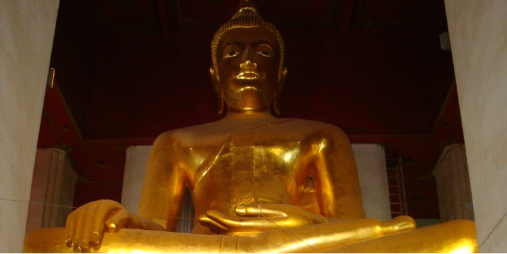 Wihaan-Mongkou-bophit-Ayuttayah-Boeddha-beeld-goud-Thailand